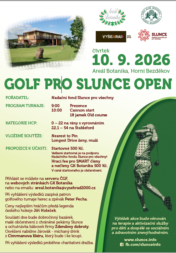 Golf pro Slunce open